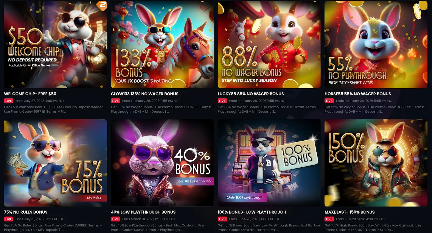 Slot Bunny Casino promotions – bonuses and offers for Australian players